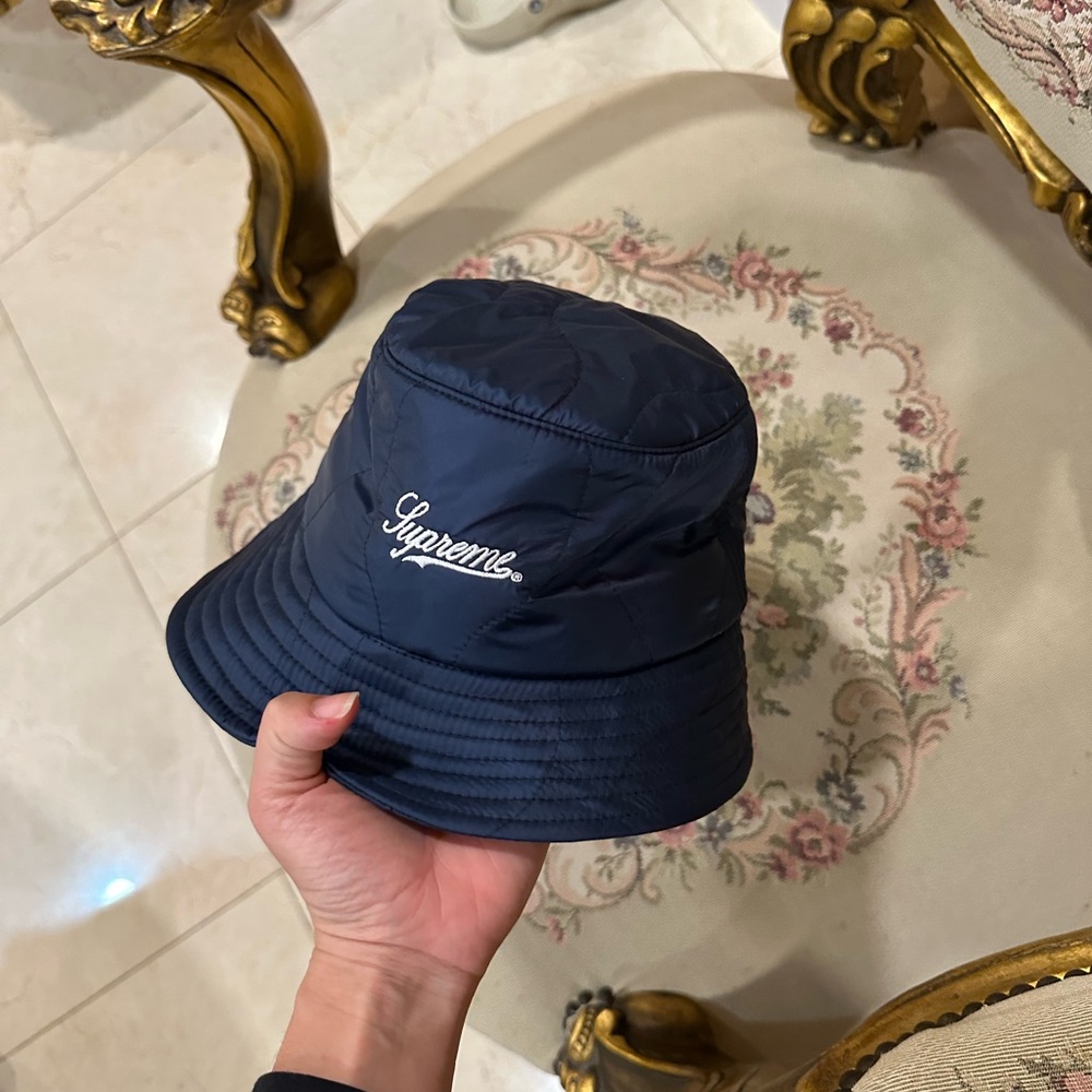 Supreme nylon quilted hat